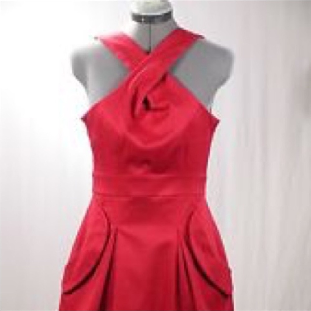 Walter by Walter baker front cross red dress